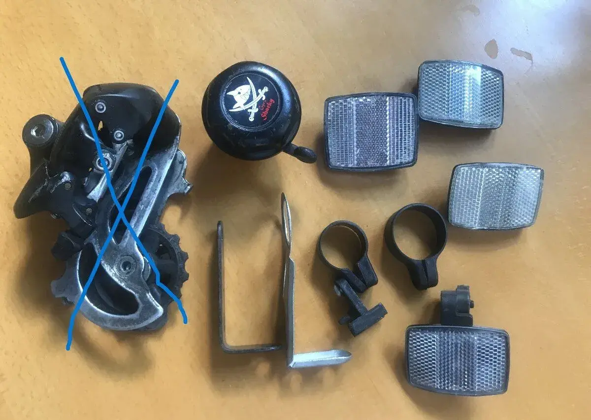 ND na kolo, tachometr, odrazky, zvonek -