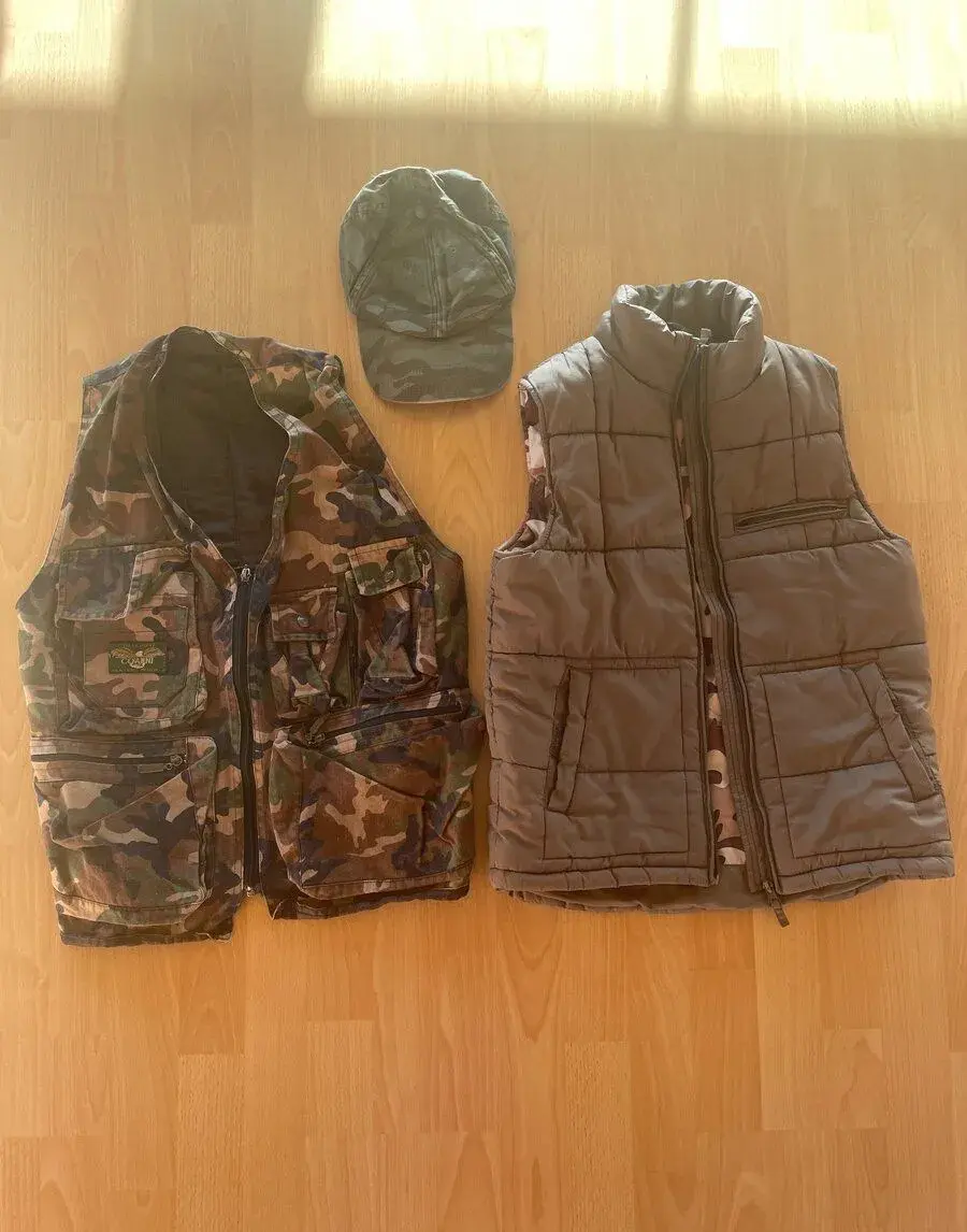 Vesta hnědá a maskáčová vel. 152