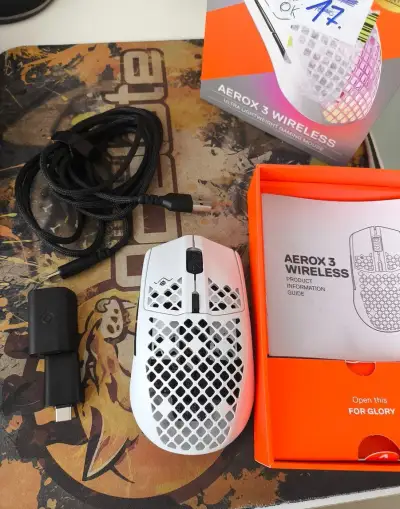 SteelSeries Aerox 3 Onyx Wireless 62612 (bílá - dobíjecí