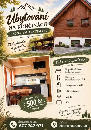 Ubytování na Končinách