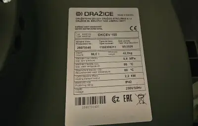 Ohřívač vody el. vodorovný OKCEV 100