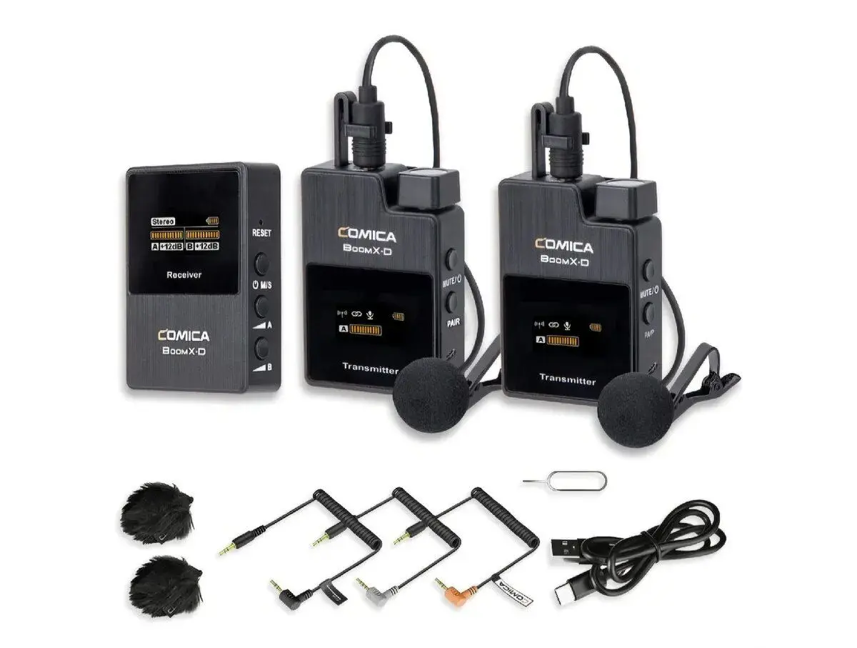 Miniaturní bezdrátové mikrofony Comica BoomX-D