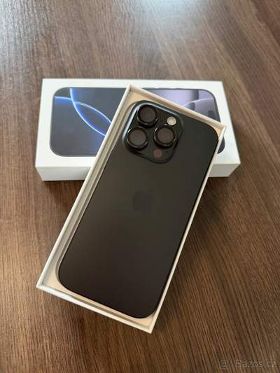 Apple iPhone 16 Pro 256 GB Black Titanium – super stav
