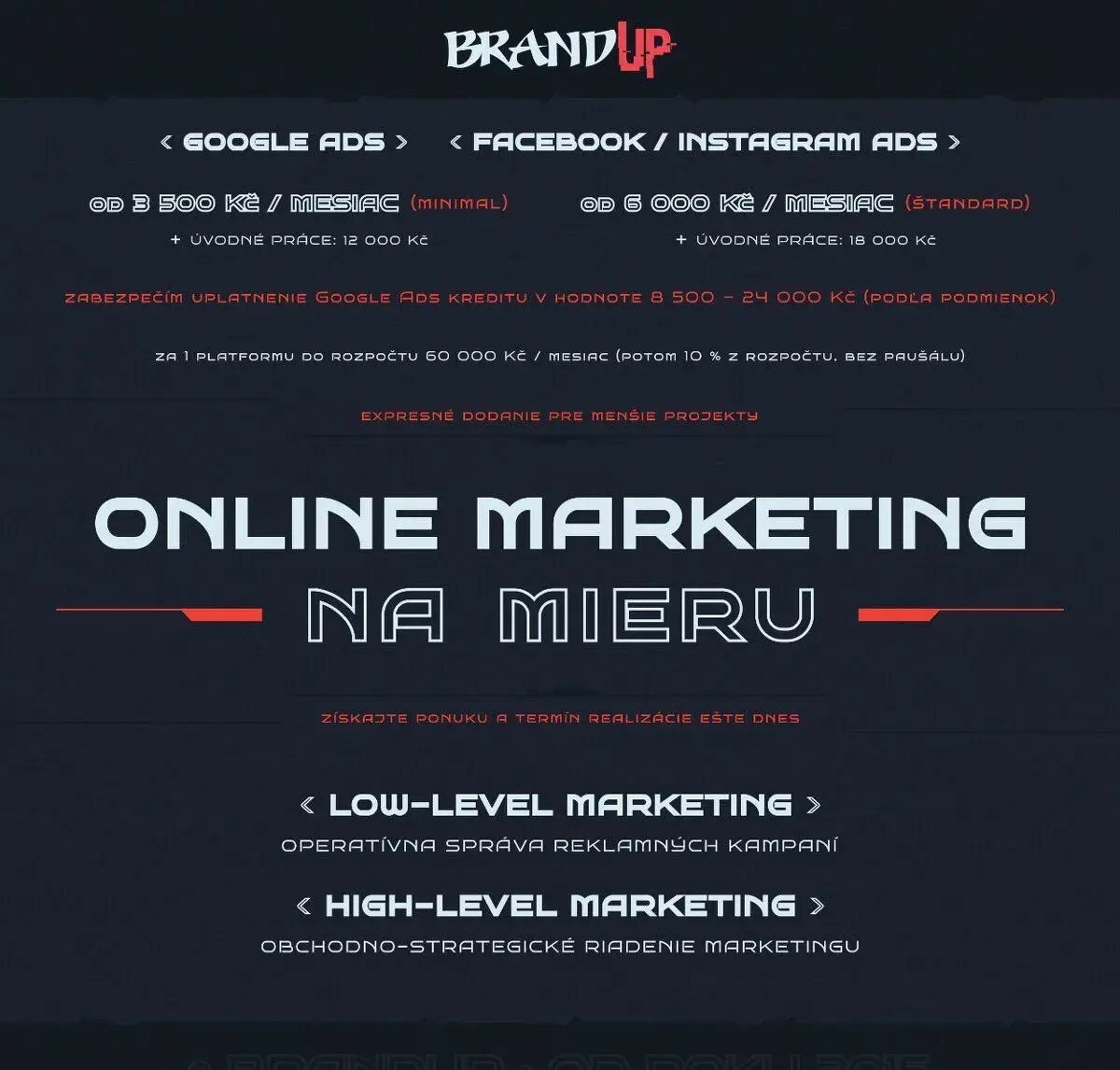 Výkonnostní online marketing (Google, Facebook) – Freelancer