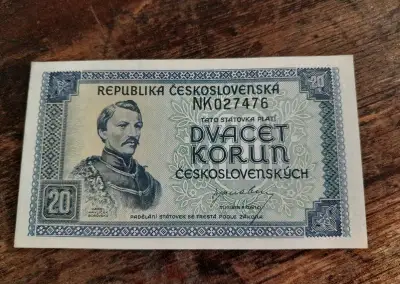 20 korun 1945 Borovský
