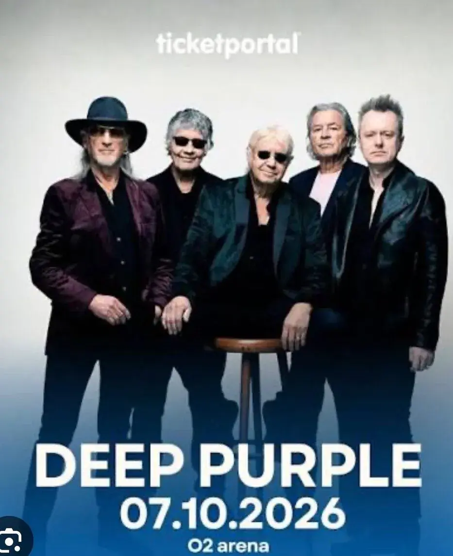 2x Ticket Deep Purple Praha 7.10.26