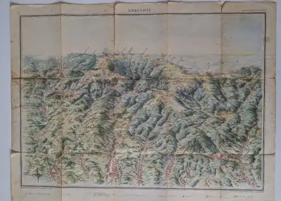 Letní pohledová mapa, Krkonoše, Čedok / Orbis, 1953