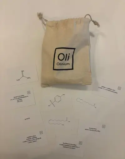 Olinium kartičky – triviální názvy
