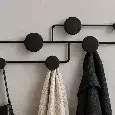 Kovový designový nástěnný věšák