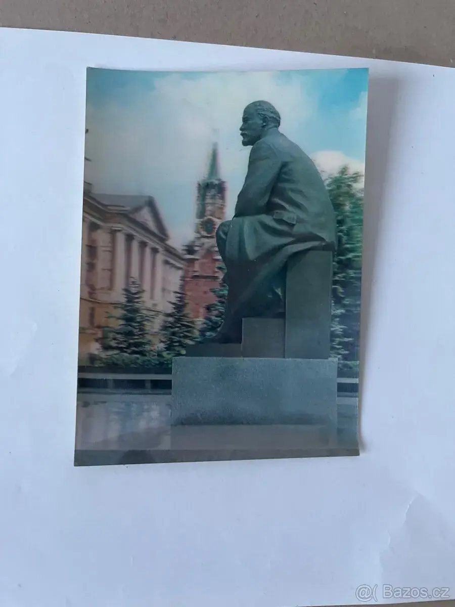 Pohlednice 3D Lenin v Kremlu