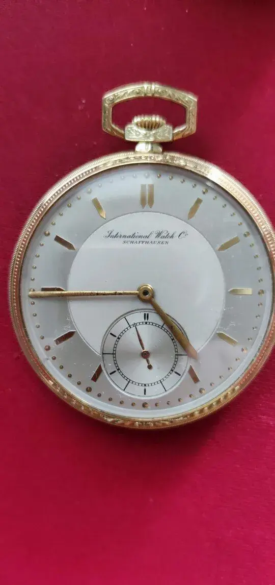 IWC Schaffhausen, kapesní, zlaté.