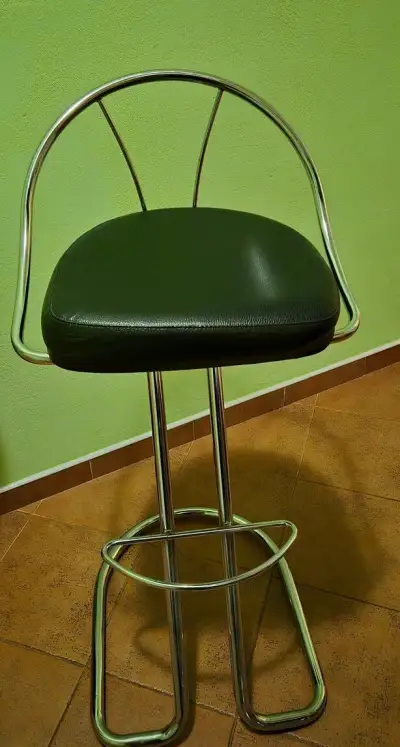 Barové židle - chromované (výška sedáku 82 cm)