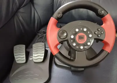 Závodní volant,pedály Red Lightning Wheel SL-6681-Speedlink