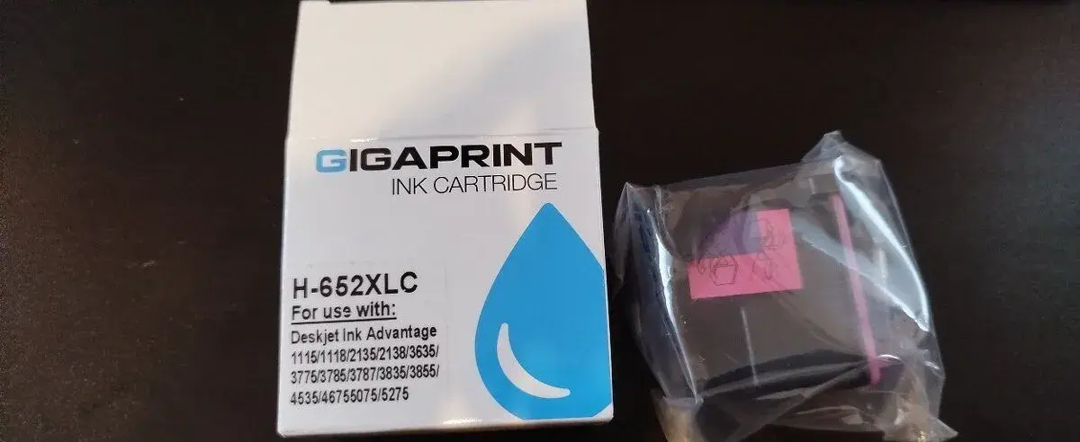 Nová kompatibilní náplň do tiskárny HP 652XL - brava