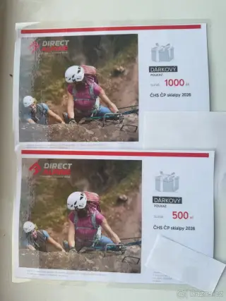Poukaz v hodnotě 1500kč do Direct Alpine