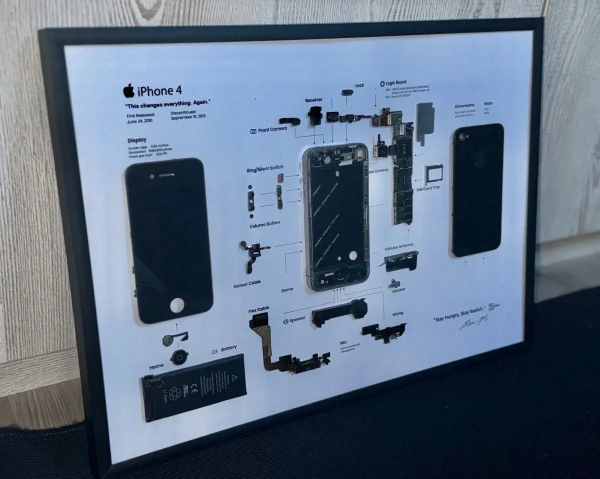 Ručně vyrobený obraz z iPhonu 4