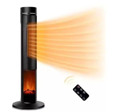 Oscilační elektrický ohřívač s 3D plamenem