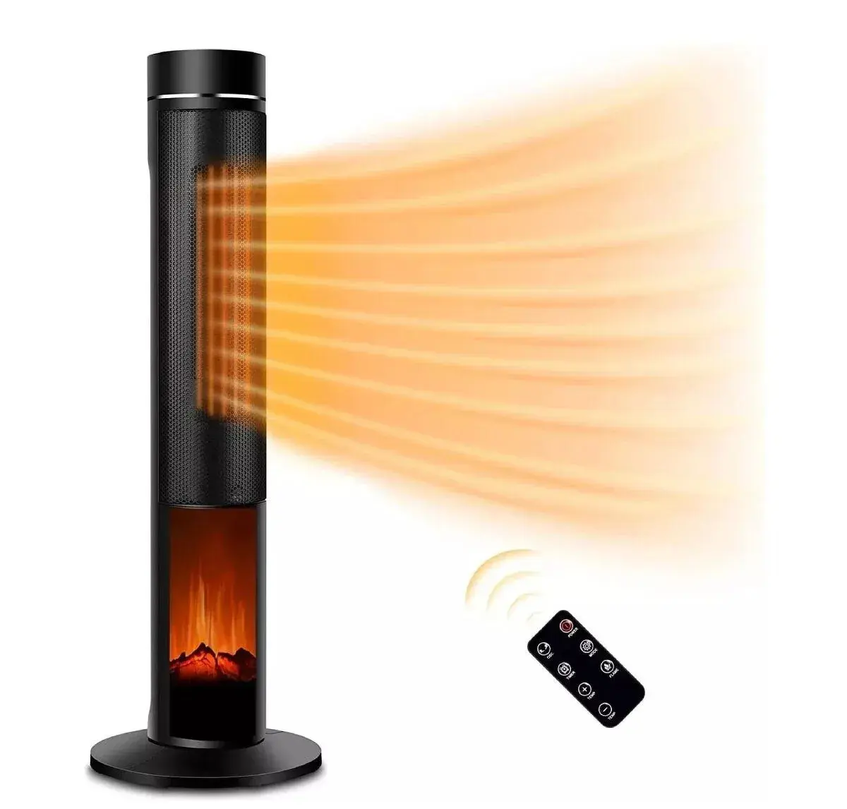 Oscilační elektrický ohřívač s 3D plamenem