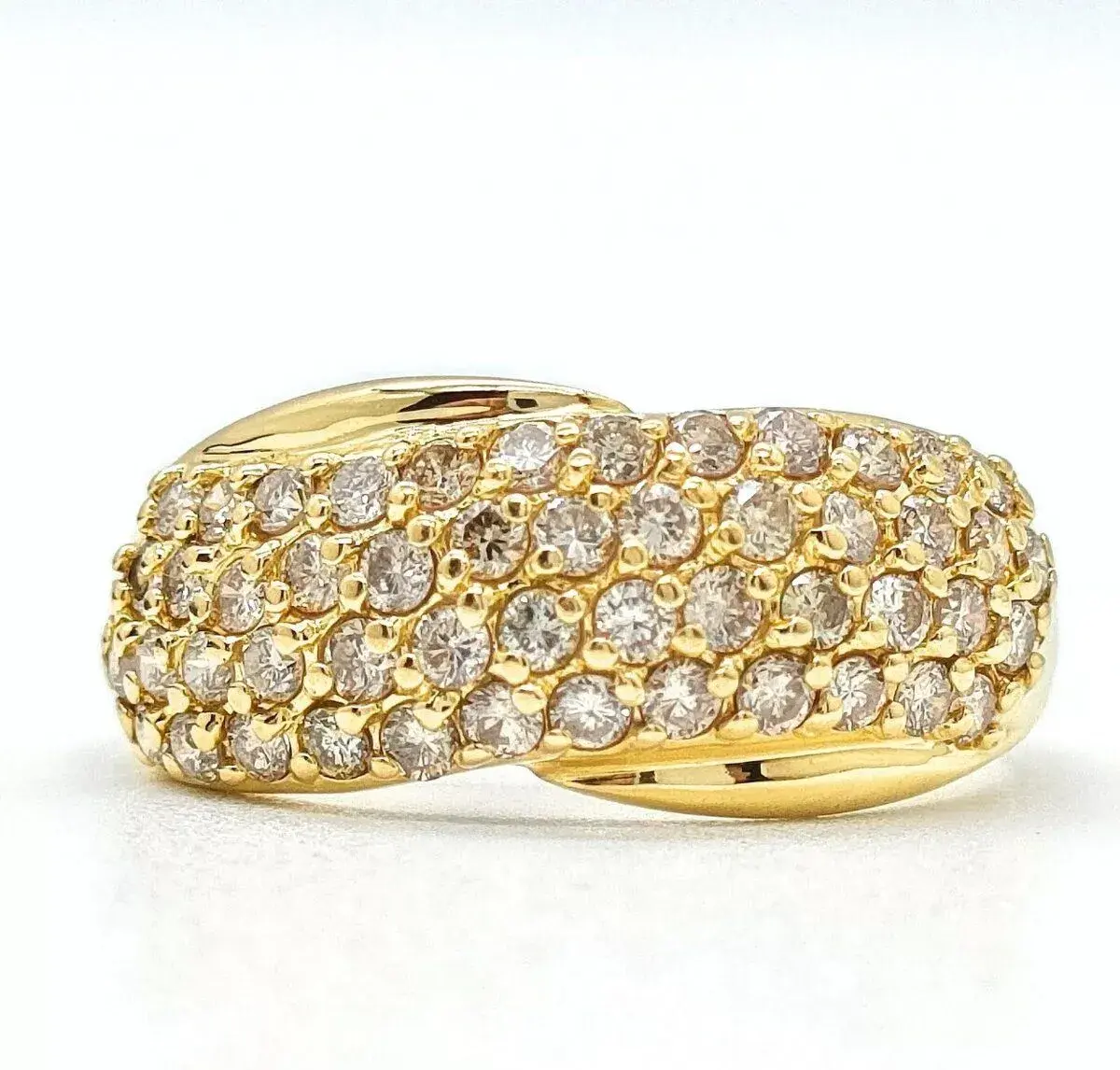 18 KARÁTOVÝ ZLATÝ DIAMANTOVÝ PRSTEN 1.20 CT