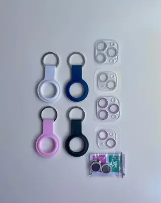 Příslušenství - iPhone ochranné sklo na foťák, AirTag obal