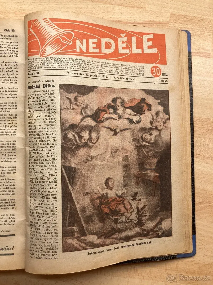 Kompletní ročník časopisu Neděle (1936) – ročník XI