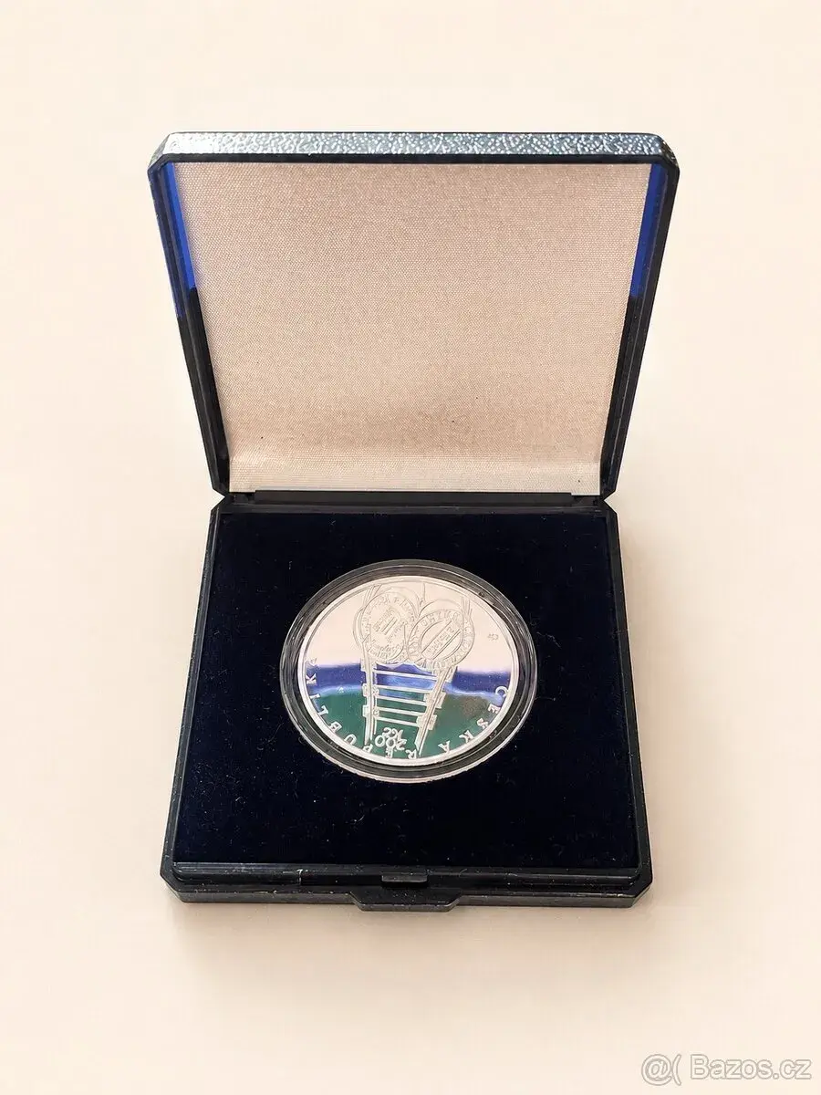 Stříbrná mince 200 Kč Bohumil Hrabal 2014 PROOF ČNB