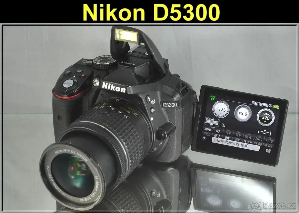 Nikon D5300+18-55mm 24,2MPixFull HDV 13000 Exp