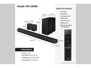 Samsung HW-Q930D soundbar 9.1.4 Dolby Atmos