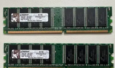 RAM 2x1GB 333 MHz Kingston