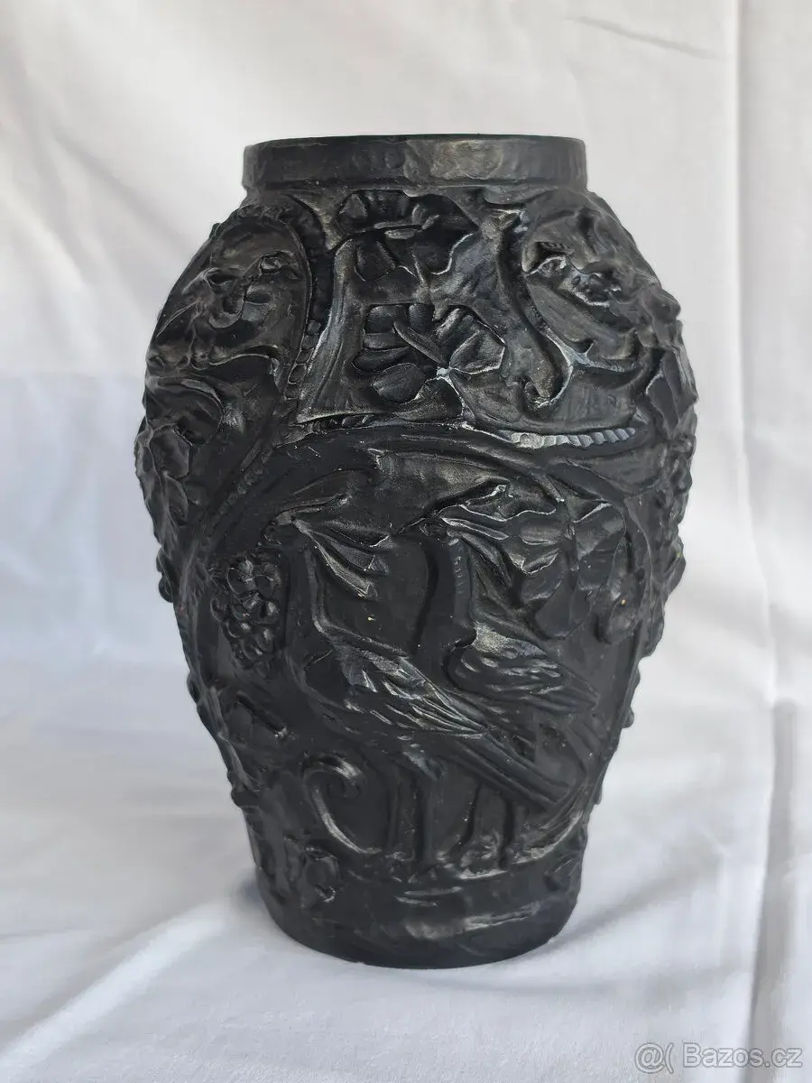 Johann Maresch JM 1002 – starožitná reliéfní váza 23 cm