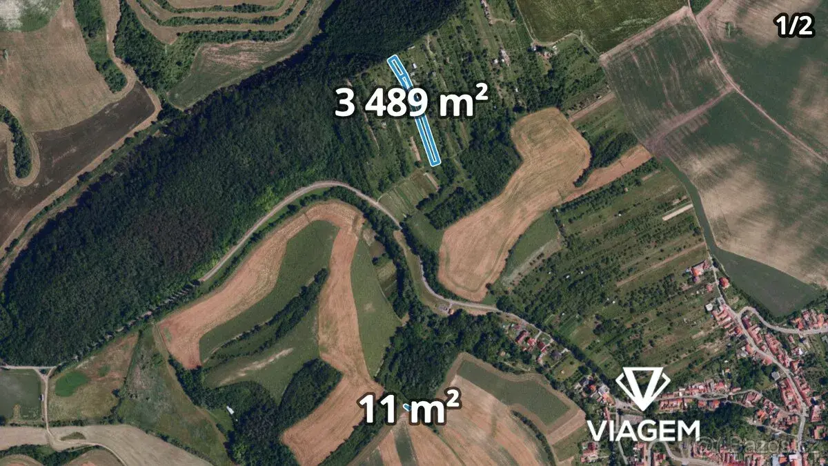 Zahrada 3 511 m², Podíl 25 % o výměře 878 m²