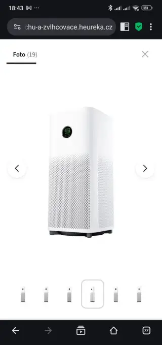 Čistička vzduchu Xiaomi Smart Air Purifier 6 bílá