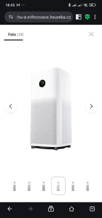 Čistička vzduchu Xiaomi Smart Air Purifier 6 bílá