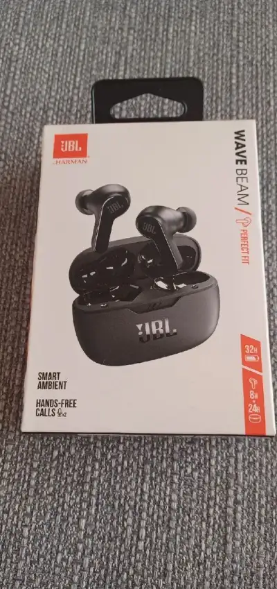 Bluetooth sluchátka JBL Wave Beam - Sleva
