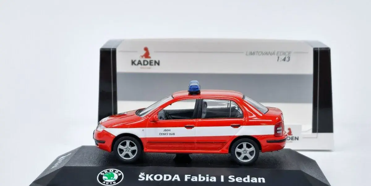 Model-Škoda Fabia I JSDH Český Dub - KADEN 1:43