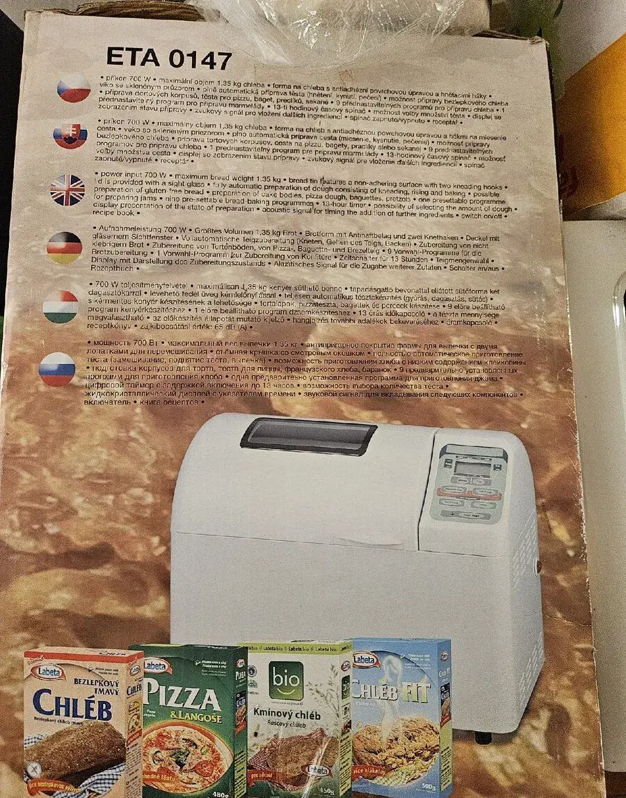 Domácí pekárna chleba Eta 0147