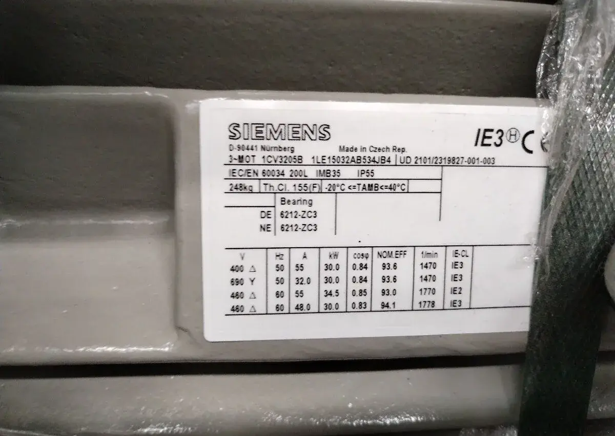 Elektromotor SIEMENS 30 kW 400 V (380V)