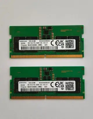 DDR5 16GB (2x8GB) Samsung RAM 5600MHz CL46 SO-DIMM