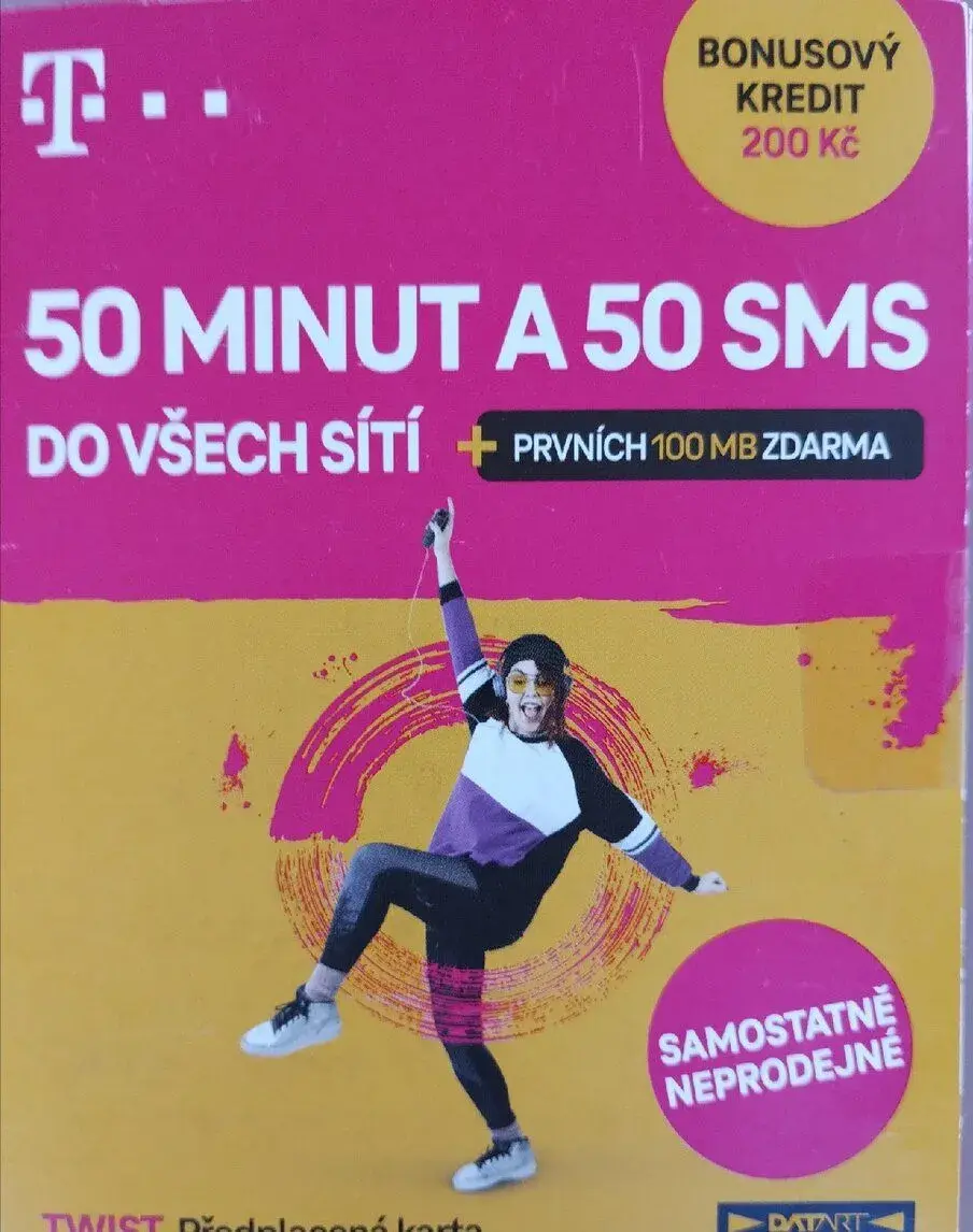 SIM karta nová pěkné číslo