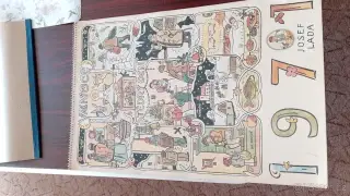 Kalendář Josef Lada 1971 600kč jako nový