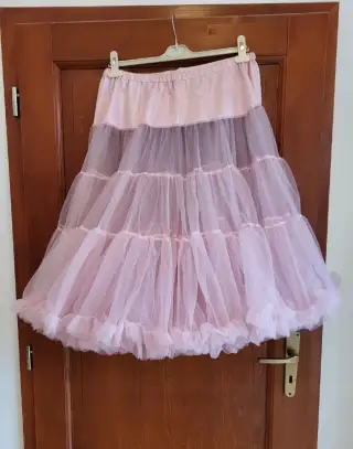 Dámská objemová růžová spodnička HELL BUNNY vel: L-XXL