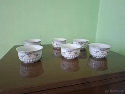 Retro porcelánové misky - Karlovarský porcelán (Most), 6 ks
