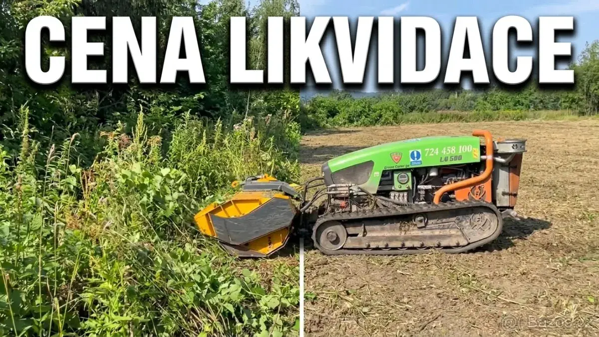 Profesionální likvidace křoví a sekání přerostlé trávy