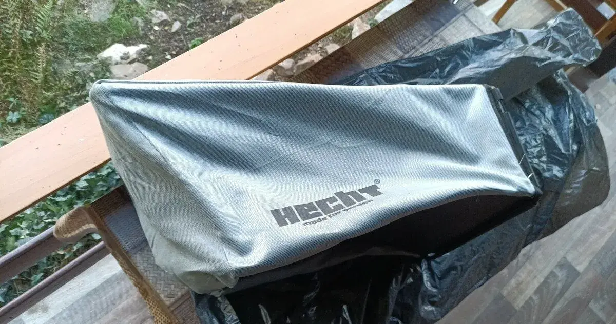 1x použitý koš ze sekačky Hecht 5408