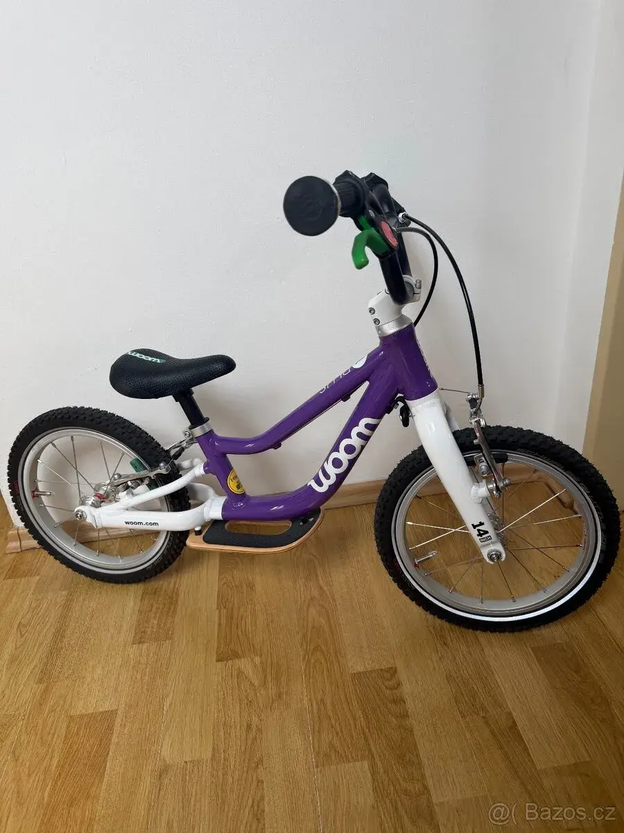 Dětské kolo Woom 1 plus Fialové