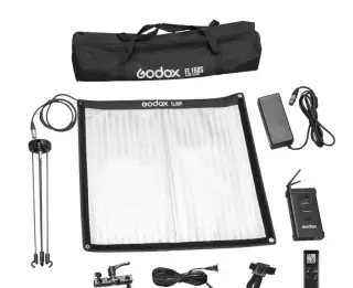 Studiový softbox s voštinou + LED panel Godox FL150S