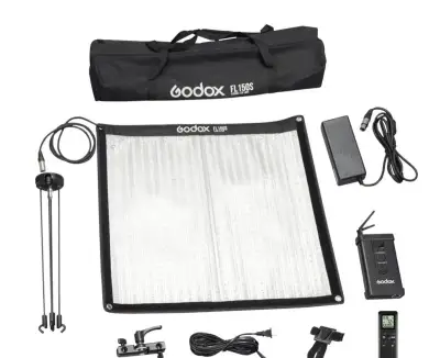 Studiový softbox s voštinou + LED panel Godox FL150S