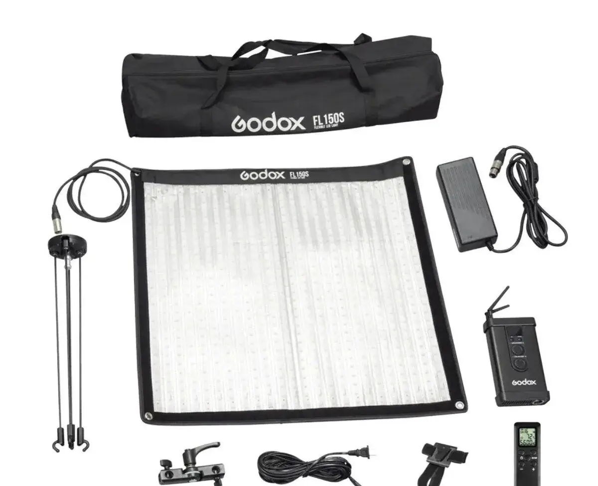 Studiový softbox s voštinou + LED panel Godox FL150S