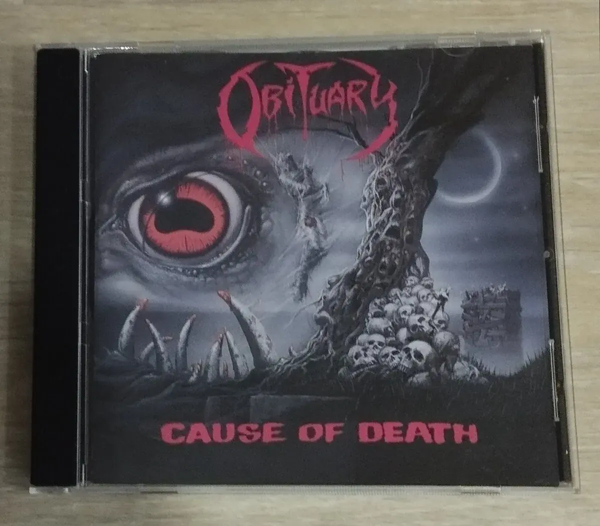 CD Obituary "Cause of death" první vydání