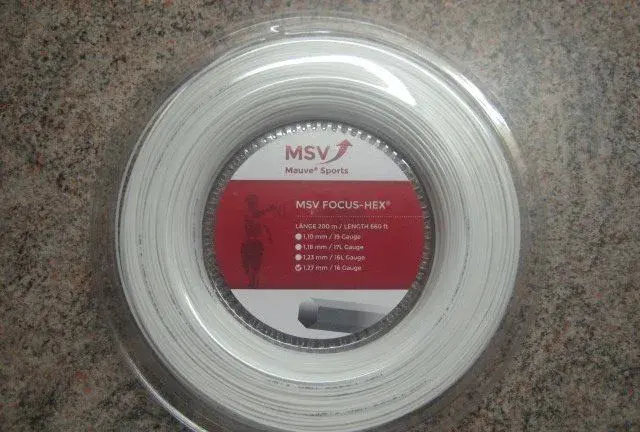 Tenisový výplet MSV Focus HEX, ULTRA a PLUS 38.